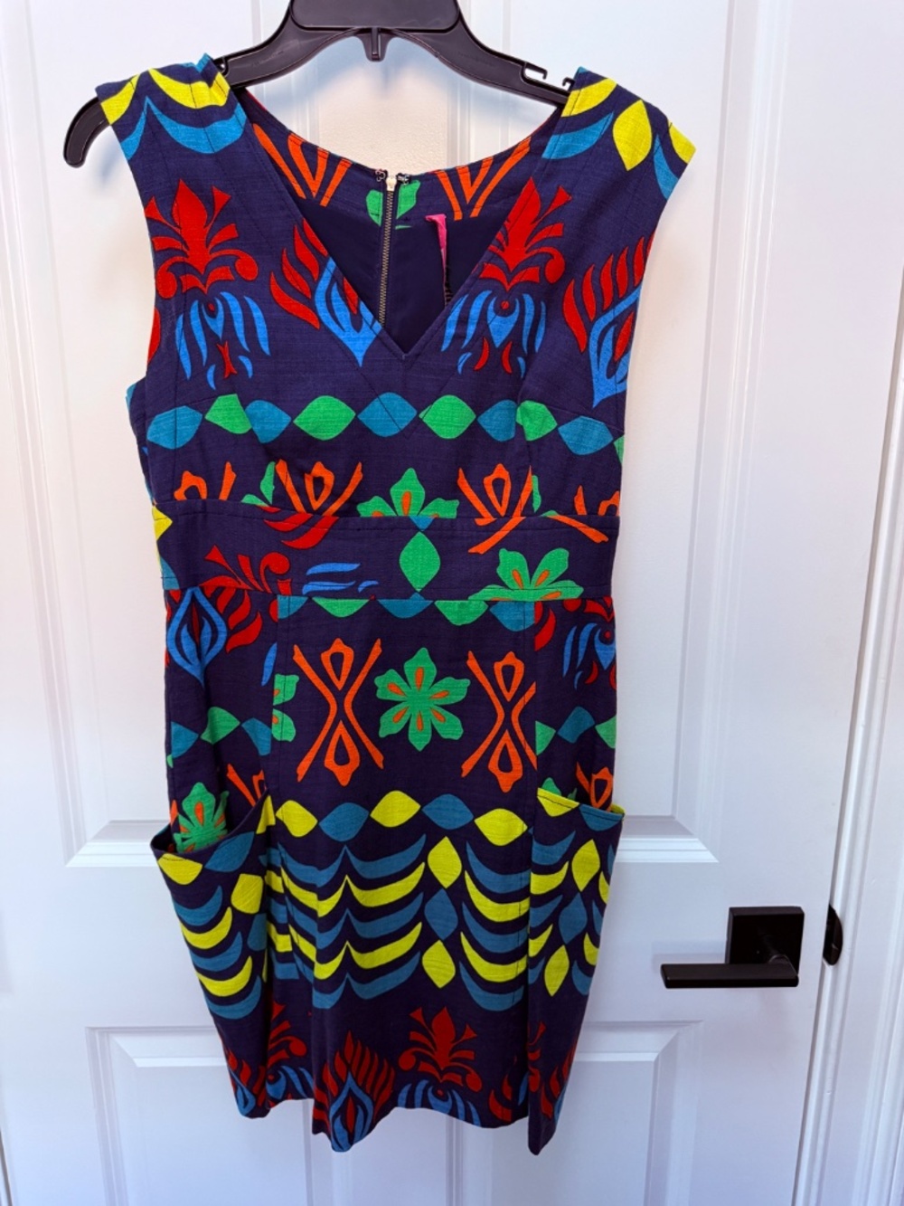 Tracy Reese vintage sheath dress with vibrant, colorful print - Women's Size 4